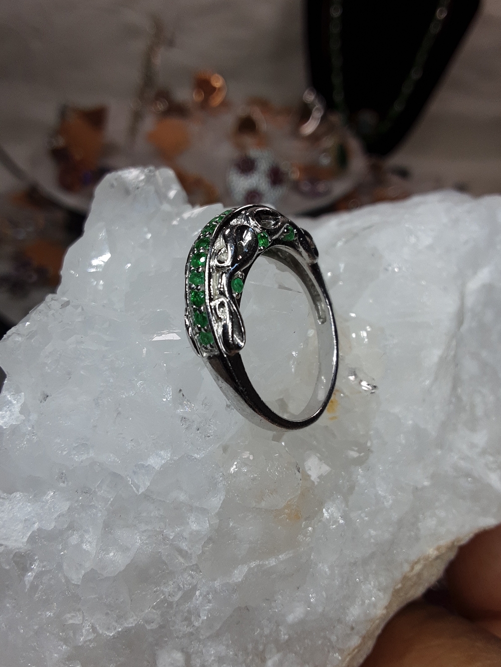 925 Emerald Ring.